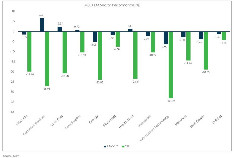 MSCI EM Performance Chart