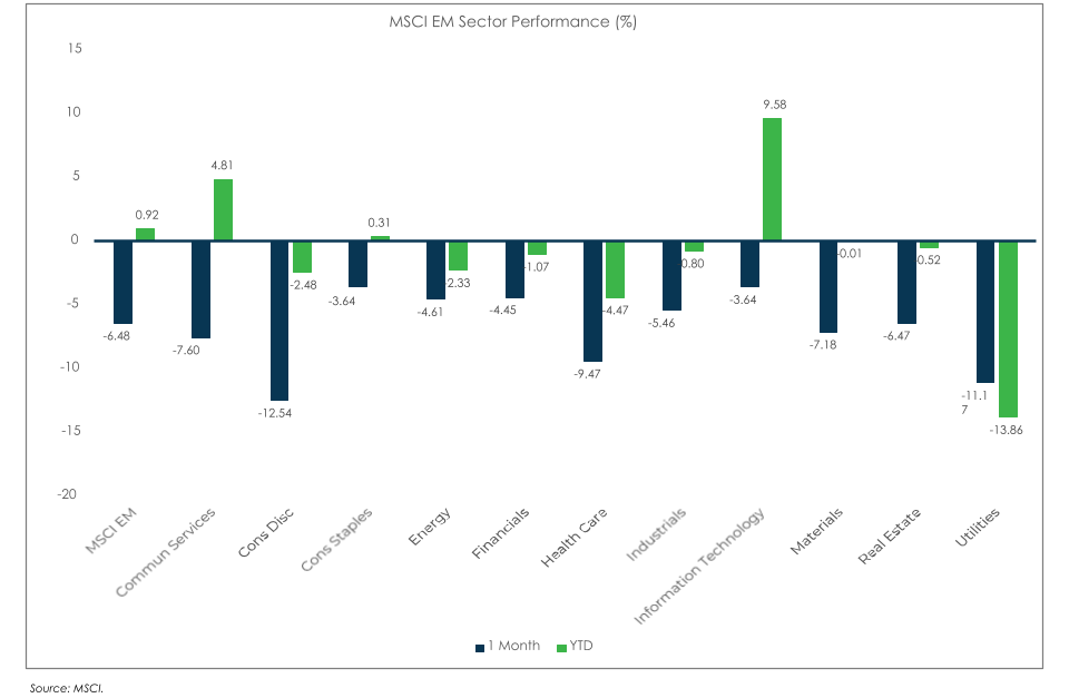 MSCI EM Performance Chart