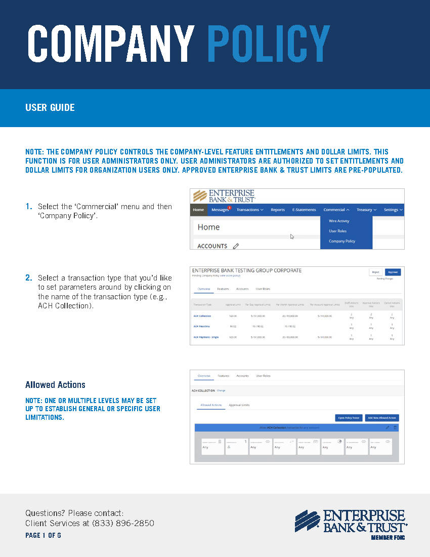 Company Policy User Guide