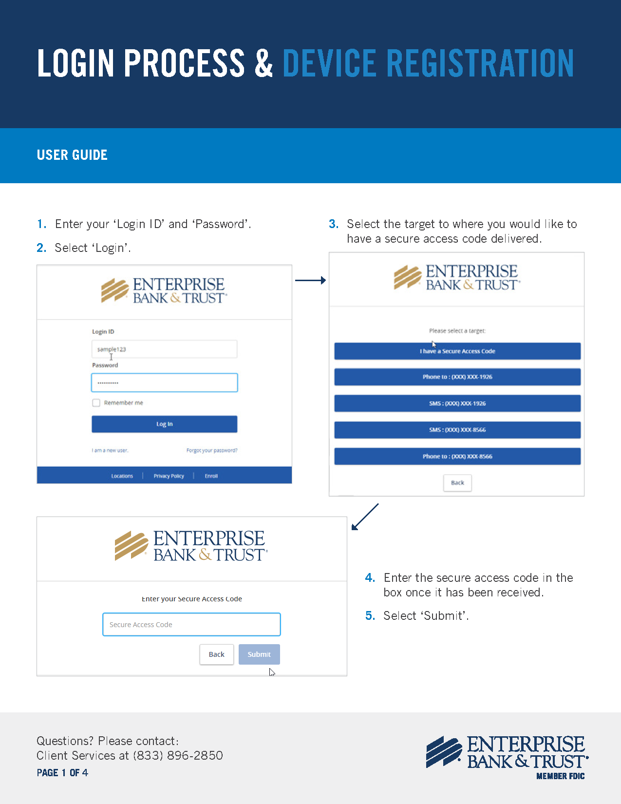 Login Process User Guide