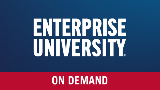 Graphic with text: Enterprise University On Demand