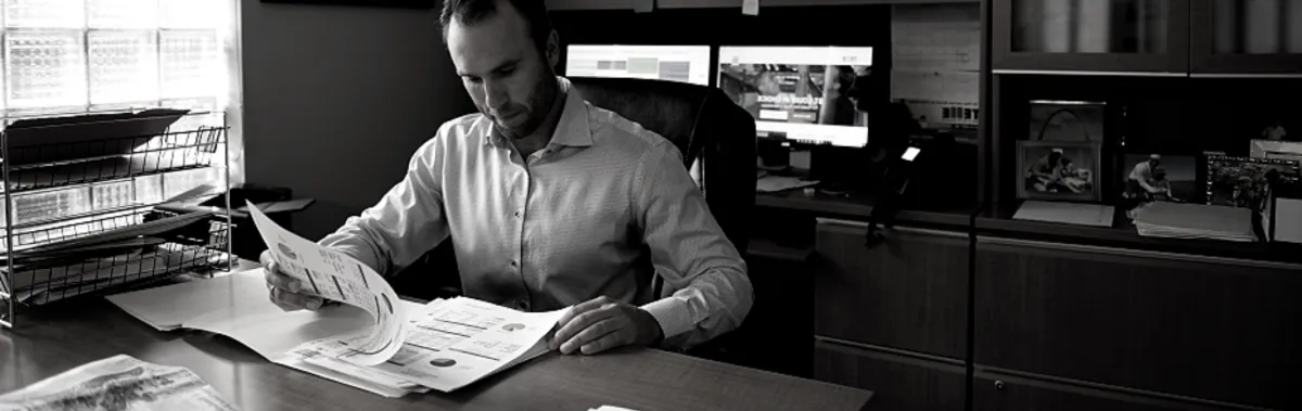 Man at desk