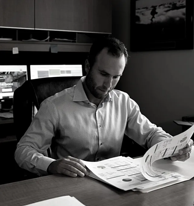 Man at desk