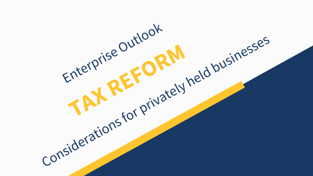 Tax Reform - considerations for privately-held businesses