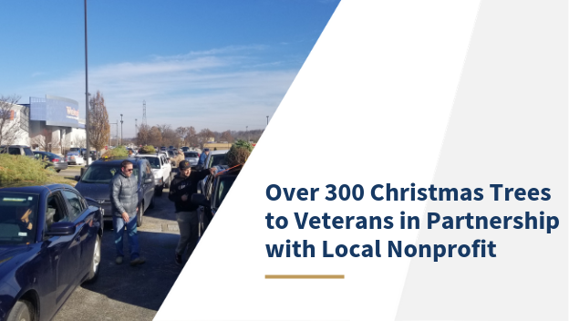 Over 300 Christmas Trees to Veterans in Partnership with Local Nonprofit