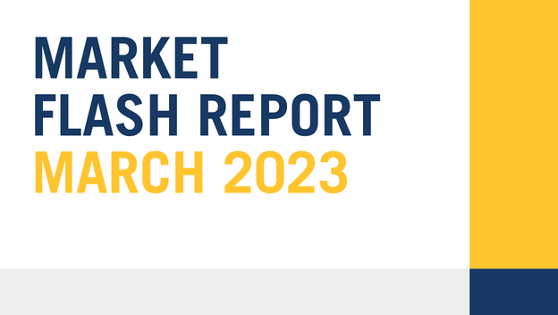 Market Flash Report March 2023 header design