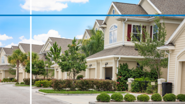 row of houses in a neighborhood
