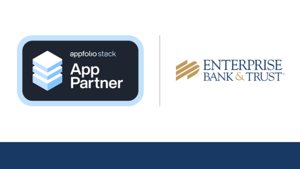 AppFolio Stack App Partner, Enterprise Bank & Trust Logo