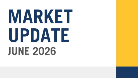 Graphic with text: Market Update June 2026
