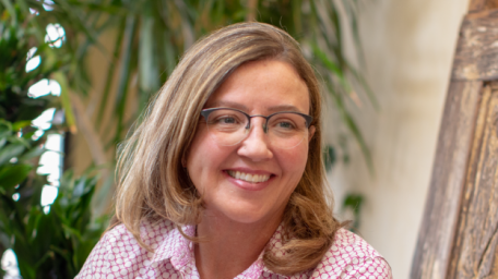 Woman with glasses