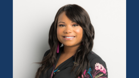 woman smiling, African American History Month