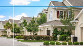 row of houses in a neighborhood