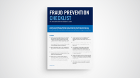 Fraud prevention checklist
