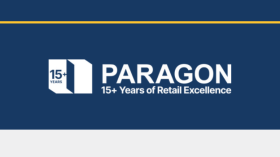 Text: Paragon 15+ Years of retail excellence. Niche commercial real estate