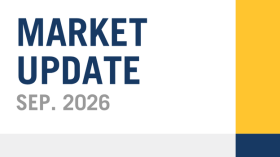 Graphic with text: Market Update September 2026