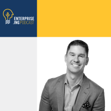 Episode 43 thumbnail with a picture of Rob Adams