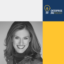 Enterprise.ing Podcast logo and image of host Alana Muller