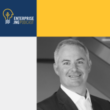 Enterprise.ing Podcast logo, Paul Cohen headshot