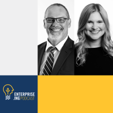 Eperprise.ing Podcast logo, man and woman smiling