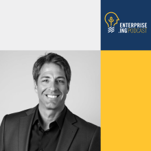 Enterprise.ing Podcast Logo, Greg Sanborn headshot