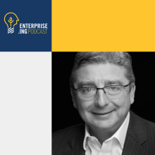 Enterprise.ing Podcast Logo, Jim Lally Headshot