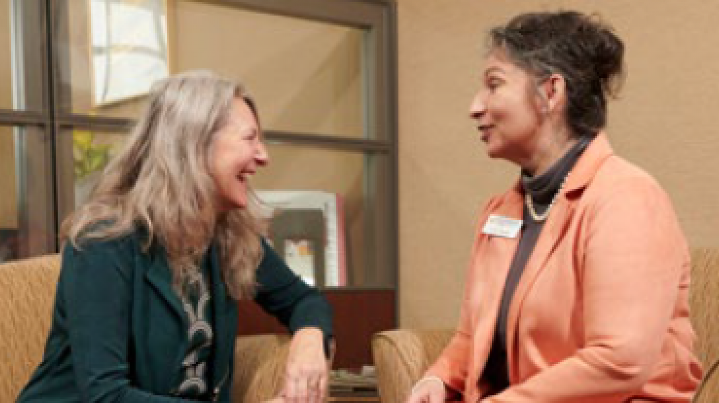 two women in office