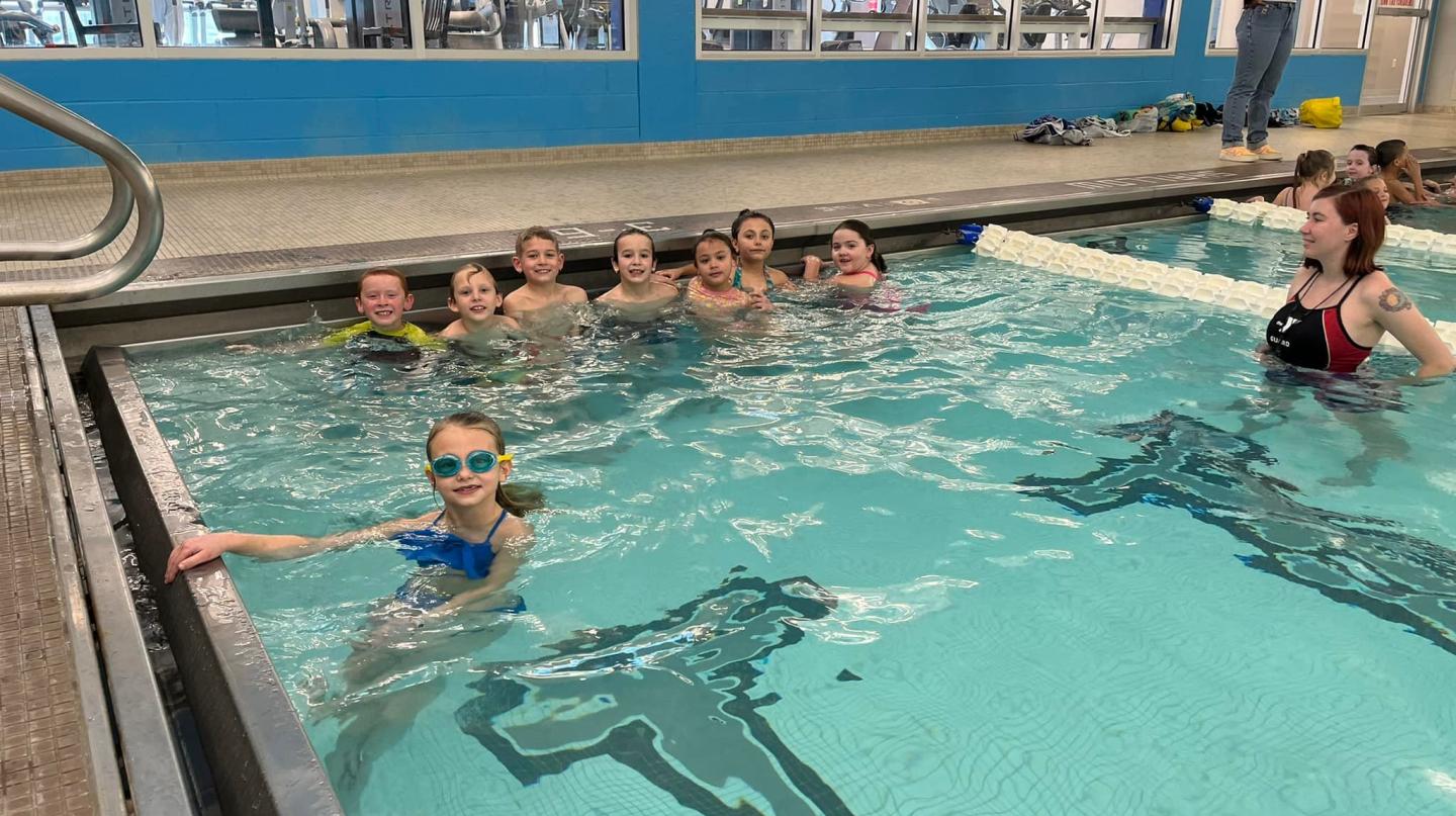 Atchison YMCA children swimming in pool
